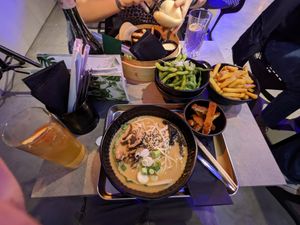 Ramen and Bao Burger Set at Banh Mi & Bubbles in Stuttgart