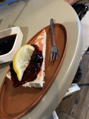 vegan cheese cake   at Coffee Circus in Birzebbuga
