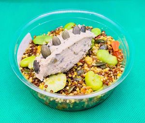 Small salade vegan at Acktual in Malmedy