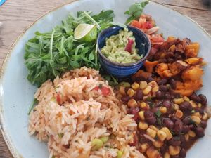 Vegan Mexican superbowl at Lounges - Marisco Lounge in Scarborough