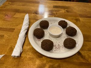 Felafel dish at Olive in New Orleans