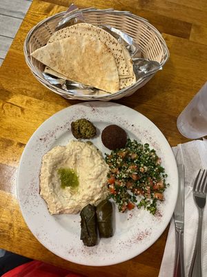 Veg platter with a variation   at Olive in New Orleans