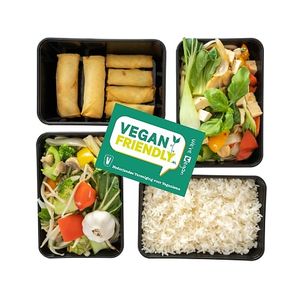 We have a lot of vegetarian and vegan dishes. This is one of our vegan menu's.  at De Orchidee in Eindhoven