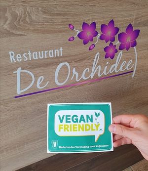 We are officially a vegan friendly restaurant.  at De Orchidee in Eindhoven