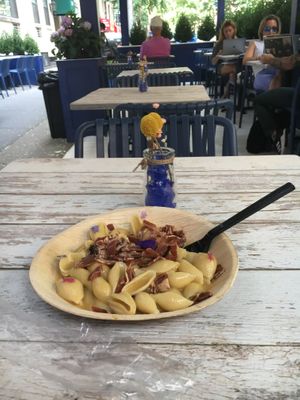 Mac+5 "cheese + "bacon" at Innocent Yesterday in New York City