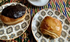 boston cream and pain au chocolat  at Innocent Yesterday in New York City