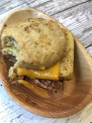 Exciting bacon on the BEC  at Innocent Yesterday in New York City