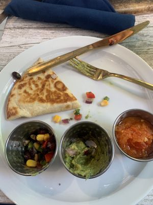 Vegan quesadilla = best I ever had!  at Innocent Yesterday in New York City