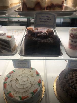 Each label marks allergens   at Innocent Yesterday in New York City