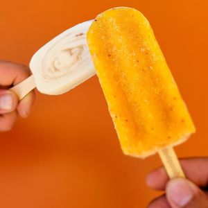 Horchata ice cream and Magon Chili popsicle  at The Lick in Vallejo