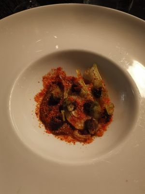 Second vegan course at Ravintola Jura in Helsinki