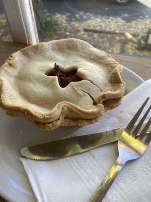 Savory pie  at Rough Draft Bar & Books in Kingston