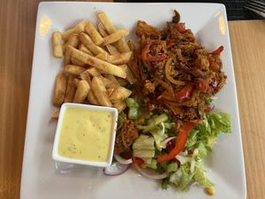 Vegansnagger  at Restaurant 34 in Stryn