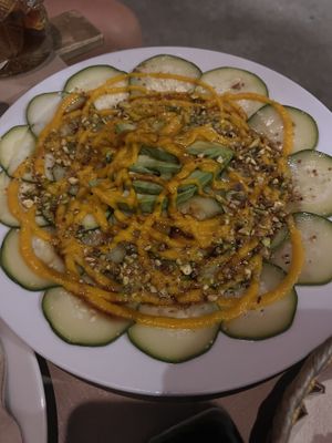 Zucchini carpaccio   at Toque de Queda in Mallorca