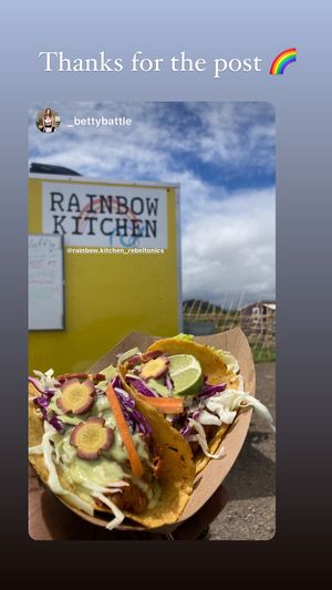 Vegan Street Tacos  at Rainbow Kitchen + Rebel Tonics in Haiku