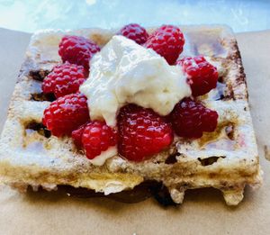 GF Mochi Waffle  at Rainbow Kitchen + Rebel Tonics in Haiku