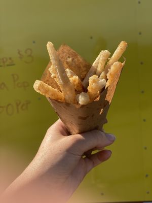 Mochi Fries at Rainbow Kitchen + Rebel Tonics in Haiku
