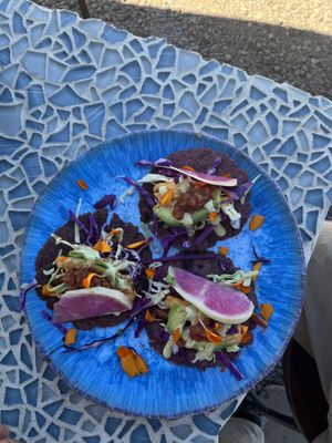 Street tacos   at Rainbow Kitchen + Rebel Tonics in Haiku