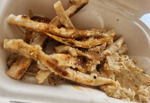 Mochi Fries...to die for! at Rainbow Kitchen + Rebel Tonics in Haiku