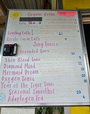 Coffee, tonics at Rainbow Kitchen + Rebel Tonics in Haiku