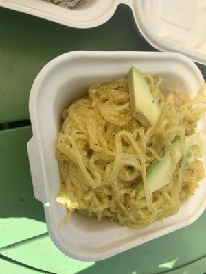 gf mac n cheez   at Rainbow Kitchen + Rebel Tonics in Haiku