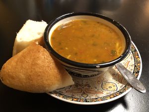 Harira soup  at Ima Meditarabian Kitchen in Ede