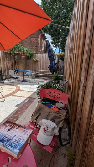 Back patio at Sidamo Coffee & Tea in Washington