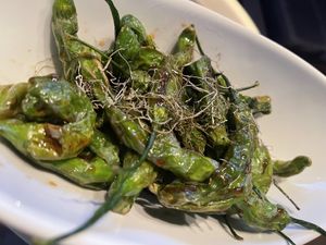 Shishito peppers  at MA-KIN in Agoura Hills