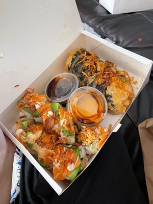 Sexy lady and jalapeño roll! Amazing! at MA-KIN in Agoura Hills