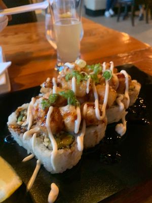 Rock shrimp tempura roll  at MA-KIN in Agoura Hills
