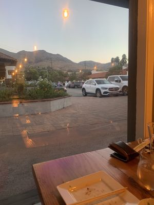 View from our  corner table at MA-KIN in Agoura Hills
