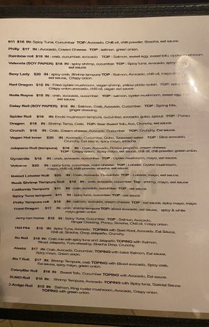 Updated menu 9-17-21 at MA-KIN in Agoura Hills