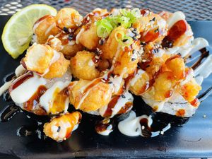 Crispy tempura shrimp roll (rock shrimp)  at MA-KIN in Agoura Hills