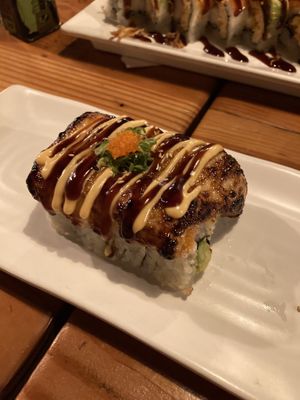 Baked Alaska roll  at MA-KIN in Agoura Hills