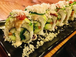Vegan hot lover roll #Veganuary at MA-KIN in Agoura Hills