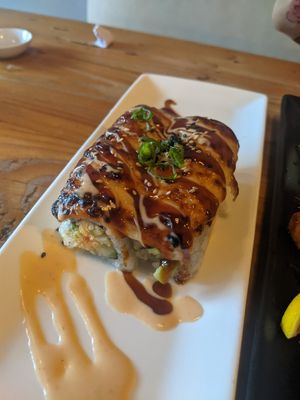 Alaska Roll - served warm! at MA-KIN in Agoura Hills