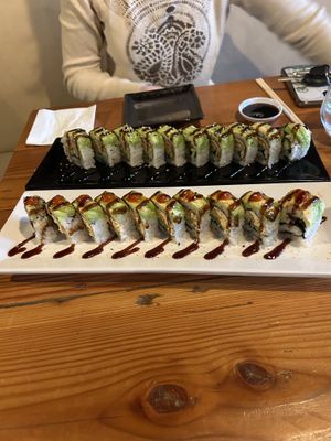 caterpillar role and 911 roll   at MA-KIN in Agoura Hills