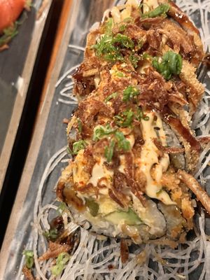 Unbelievably deliscious Jalepeno Tuna Tempura Roll  at MA-KIN in Agoura Hills