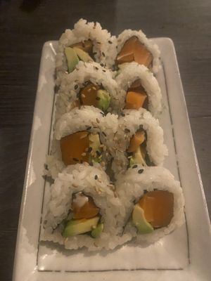 Salmon and avocado cut roll   at MA-KIN in Agoura Hills