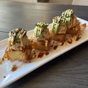 Spicy tuna rice cake  at MA-KIN in Agoura Hills