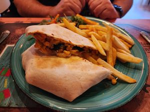 Crunch wrap at EscoBar in Inverness