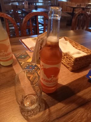 AfroSoda Hibiscus at African Queen Restaurant in Frankfurt