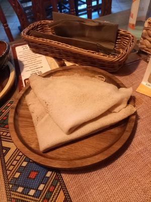 Injera at African Queen Restaurant in Frankfurt