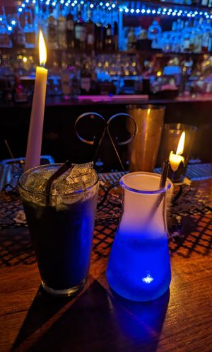 The Black Knight Ghost (left) and Jonathan Jacobo (right) at Raven's Manor in Portland