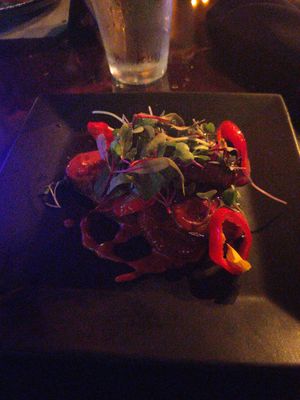 Shrooms of Doom - Spicy Mushroom Scallops at Raven's Manor in Portland