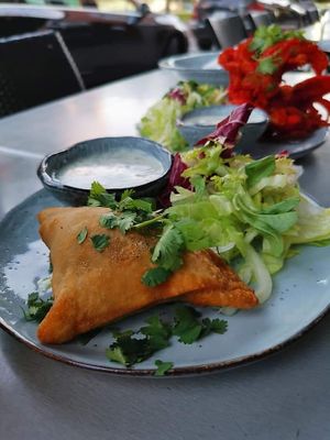 Samosas at Namaskaar in Stockholm
