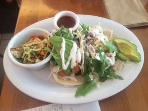 Koreatown tacos at Veggie Grill by Next Level in Santa Monica