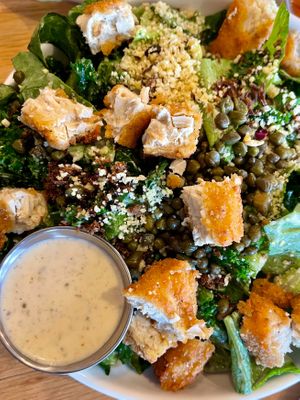 Caesar Crunch Salad with Crispy Chick'n at Veggie Grill by Next Level in Santa Monica