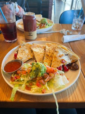 Vegan steak quesadilla   at Veggie Grill by Next Level in Santa Monica