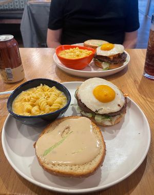 Kimchi burger  at Veggie Grill by Next Level in Santa Monica